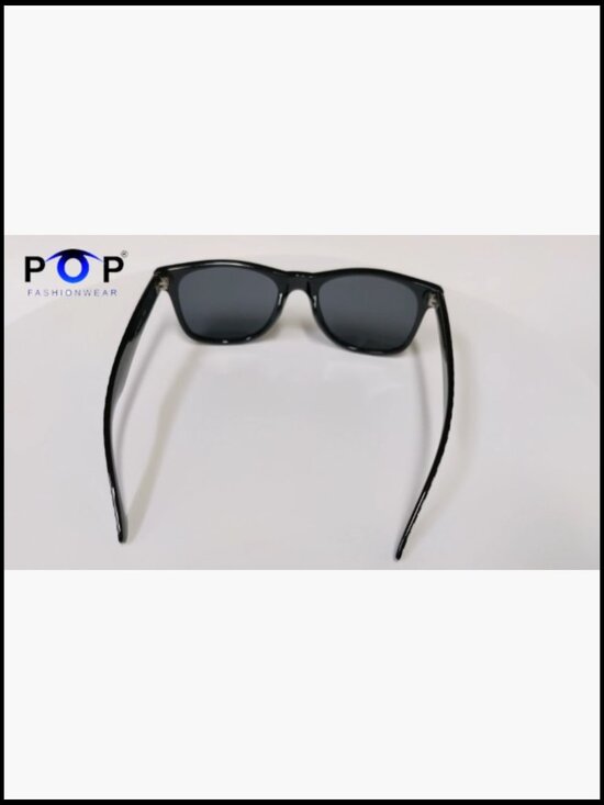 Classic Rectangular Sunglasses with Polarized Lens Black Frame main image 5